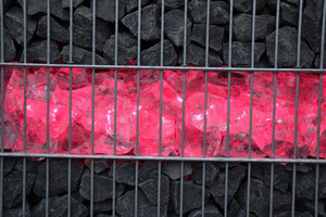 7140 Gabionen Leuchte LED 360- 0,25m Rot 