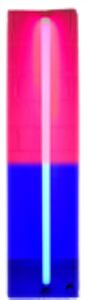 7227 LED Bunter STAB 1,23m 12 Volt 2-farbig inkl. Netzteil Blau-Pink