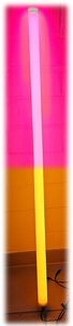 7230 LED Bunter STAB 1,53m 12 Volt 2-farbig inkl. Netzteil Orange-Pink