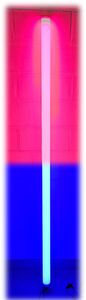 7237 LED Bunter STAB 1,53m 12 Volt 2-farbig inkl. Netzteil BLAU-PINK