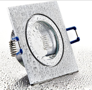 7359 Feuchtraum Einbau BiColor eckig GU-10 Fassung Brandschutz Fassung