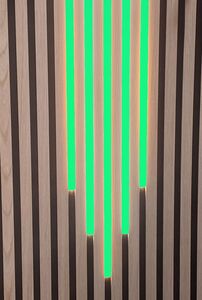 7506 LED Leuchten Mix KS-schwarz 50-60-70-60-50cm Netzteil GR�N