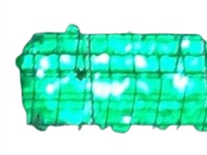 7629 Gabionen Leuchte LED 230 Volt 360- 2x0,85m GR�N