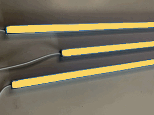 7699 LED Leuchte ALU Schiene Slim 3x1,5m matt Netzteil Orange