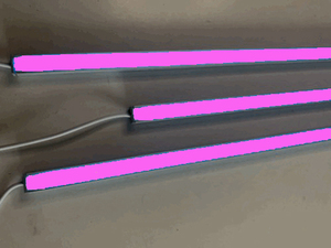 7700 LED Leuchte ALU Schiene Slim 3x1,5m matt Netzteil Pink