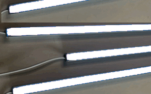 7703 LED Leuchte ALU Schiene Slim 4x1,5m matt Netzteil Kalt Wei�