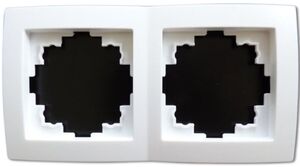 7735 Levina Kunststoff Rahmen 2-fach 