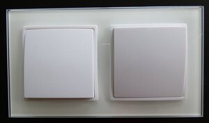 7744 Abelka Nuovo wei� 2 x Wechselschalter 250 Volt
