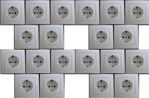 7817 Levina Kunststoff Pack Steckdose wei� 250Volt 16Ampere 20er Pack