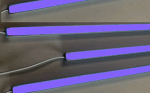 7871 LED Leuchte ALU Schiene Slim 4x1,5m matt Netzteil Blau