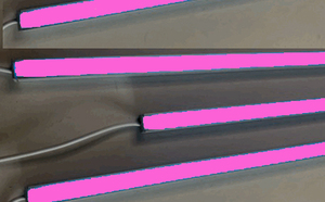 7873 LED Leuchte ALU Schiene Slim 4x1,5m matt Netzteil Pink