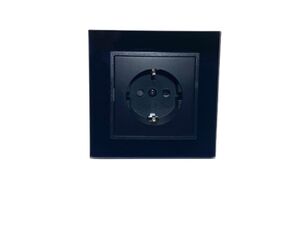 7880 ABELKA Nuovo sw/sw 1x Schutz-Kontaktdose 250V Schraubanschluss