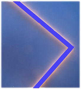7950 LED Light Stick Pfeil Leuchte 2x0,5m 12 Volt Netzt. BLAU