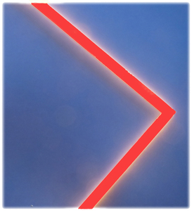 7953 LED Light Stick Pfeil Leuchte 2x0,5m 12 Volt Netzt. ROT