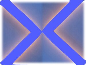 7993 LED Light Stick X-Form 4x1,0m 12 V Netzteil BLAU + Dimmer + FB