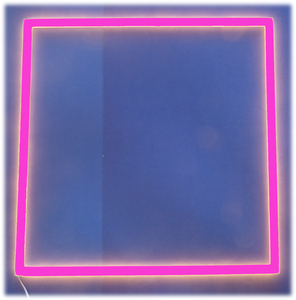 8080 LED Light Stick Quadrat 4 x 0,5m 12 Volt Netzteil PINK