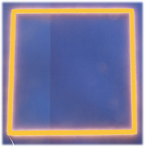 8081 LED Light Stick Quadrat 4 x 0,5m 12 Volt Netzteil ORANGE