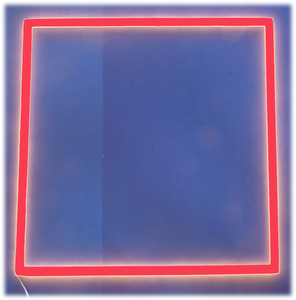 8085 LED Light Stick Quadrat 4 x 0,5m 12 Volt Netzteil ROT