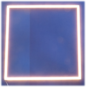 8086 LED Light Stick Quadrat 4 x 0,5m 12 Volt Netzteil Kalt Wei�