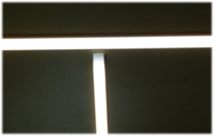 8090 LED Light Stick Quadrat 4x0,5m Leuchte 12 Volt Netzteil Warm Wei�