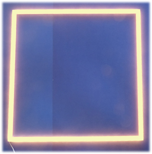 8090 LED Light Stick Quadrat 4x0,5m Leuchte 12 Volt Netzteil Warm Wei�