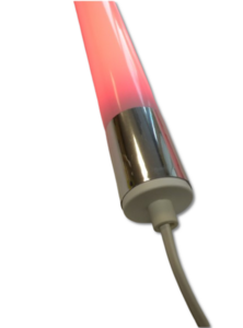 8168 LED VISION Stab 24W 153cm Schw. Kappe IP20 Kunststoff-R�hre Rot