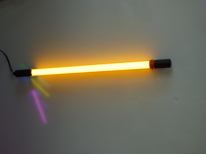 8857 LED Slim Leuchtstab 63cm 30mm Kunststoff Rhre Gelb
