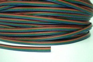 435 KABEL 4-adrig flach fr LED Band RGB 1 m