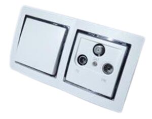 9530 Levina S 2-er 1 x Taster 1 x Antenne silberner Rand