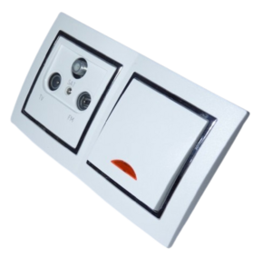 9536 Levina S 2-er 1xKontroll 1x Antenne silberner Rand