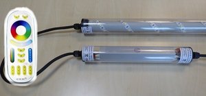 9556 Gabionen Leuchte RGB + W + WW 1,20 m 4 Zonen mit Fernbedienung 