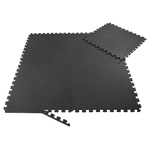 SAMAX EVA Schutzmatten Fitnessmatten Set 60x60 cm - 8 Stück in Schwarz