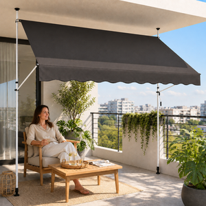 Strattore Klemmmarkise / Balkonmarkise Sonnenschutz 350 cm - Anthrazit