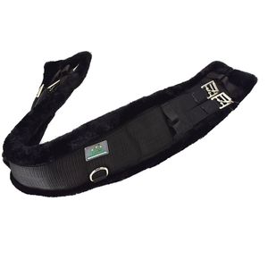 USG Sattelgurt Kurzgurt Langgurt mit Fell unterlegt schwarz