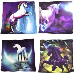 Einhorn Pferd Kissen Kuschelkissen Dekokissen Pl�schkissen Sofakissen