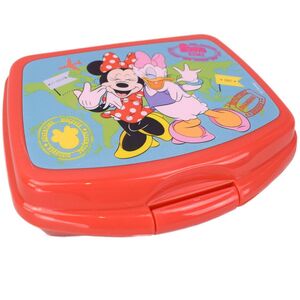 Disney Minnie Maus und Daisy Brotdose aus Kunststoff in Rot Lunchbox fr Kinder