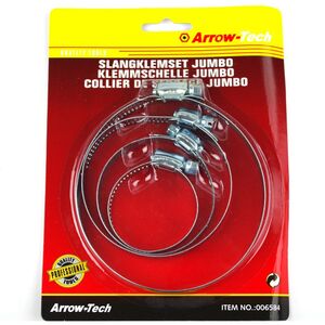 Schlauchschellen 4-teiliges Jumbo Sortiment Schlauchklemmen Rohrschellen