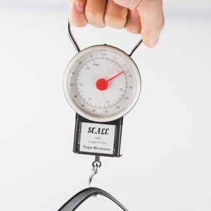 Kofferwaage Taschenwaage max.30kg Handwaage analog Gep�ckwaage Massband