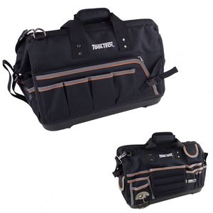 Werkzeug Schultertasche 49x25x33cm Nylon schwarz Werkzeugtasche Rei�verschluss