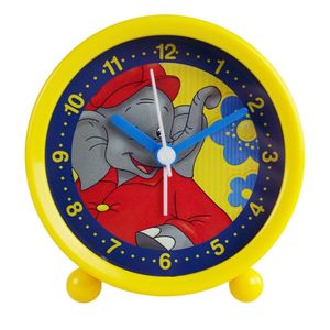Kinderwecker Benjamin Blümchen gelb Quarzwecker Wecker für Kinder Kinderuhr Uhr 