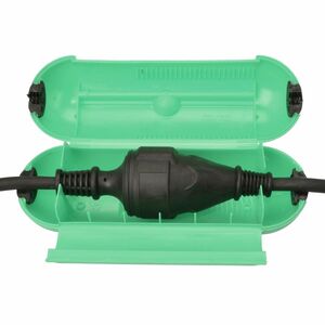 Kabel Schutzbox 7x20cm grn Kabelbox Kabelschutz Steckerschutz Schutzbox Box