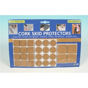 M�belschoner Kork 28Teile selbstklebend M�belgleiter Parkettschoner Bodenschoner