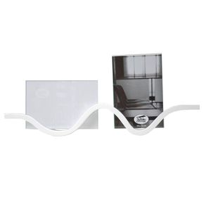 Bilderrahmen Waves MDF weiss 39x17cm 2Bilder 10x15cm Fotorahmen stellen h�ngen