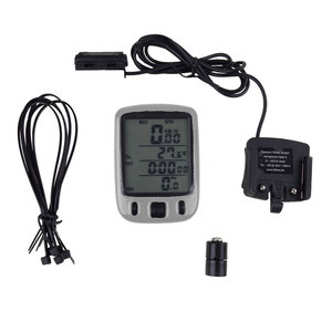 Fahrradcomputer 25 Funktionen silber Fahrradtachometer Fahrradtacho