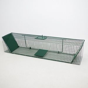 Drahtkorbfalle 120cm K�figfalle Rattenfalle Doppeleing�nge Lebendfalle Tierfalle