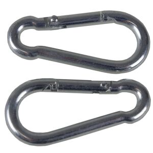 Mini Karabiner 2St�ck 4x40mm Metall verzinkt Karabinerhaken Schl�sselhaken