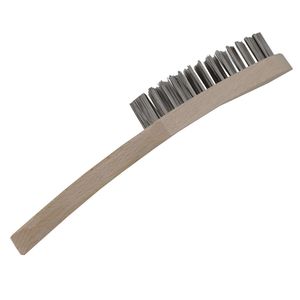 Drahtbrste 5reihig 29cm Holz Stahldrahtbrste Stahlbrste Handdrahtbrste