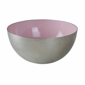 Teelichthalter innen rosa Edelstahl Schale 10cm Leuchter Dekoschale Teelicht