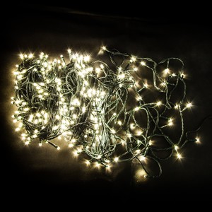 LED Lichterkette 500er warmwei Weihnachten Kabel grn 230V IP44