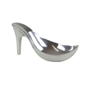 Aluminium Schale Pumps 30x14x14cm Hochglanz poliert Dekoschale Tischschale Deko